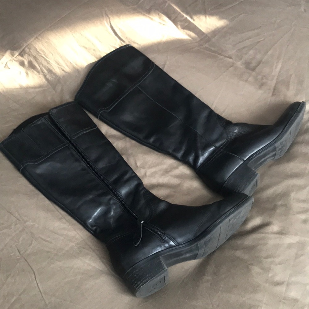Franco Sarto Cissy Black knee high boots